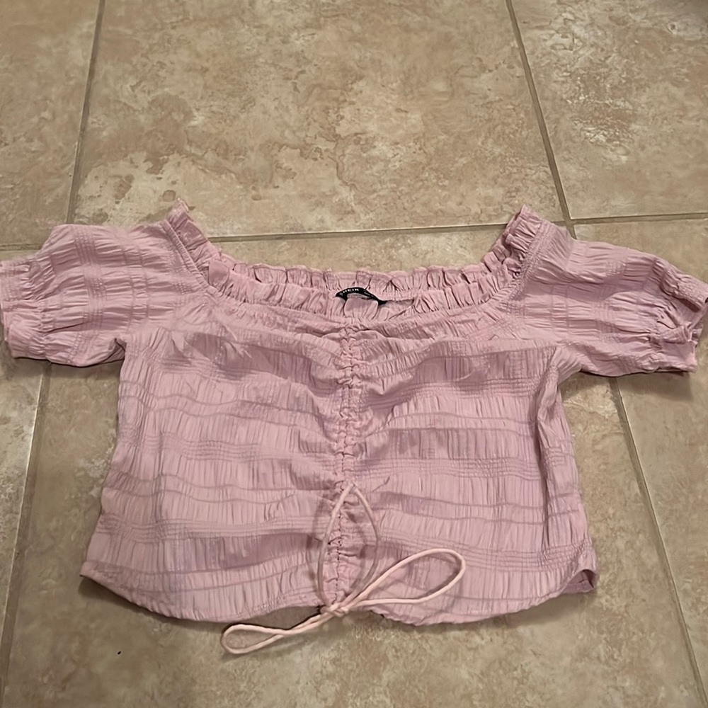 Pink crop top